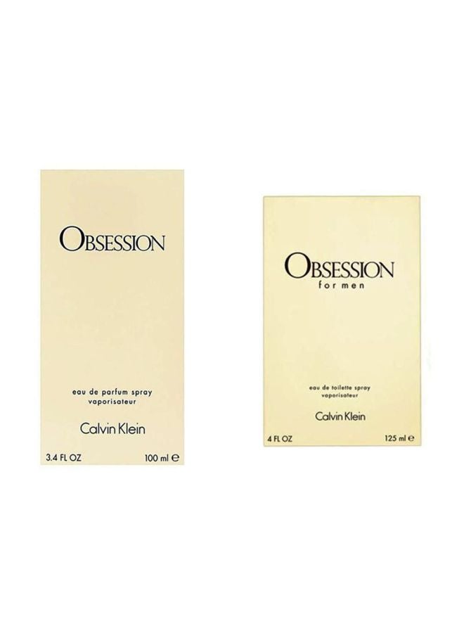 CALVIN KLEIN - Obsession Men Edt , Ck For Women Edp 225ml - Image 1