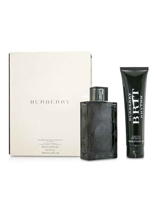BURBERRY Brit Rhythm Gift Set Brit Rhythm EDT 1x90, Shower Gel 1x100ml  - Image 2