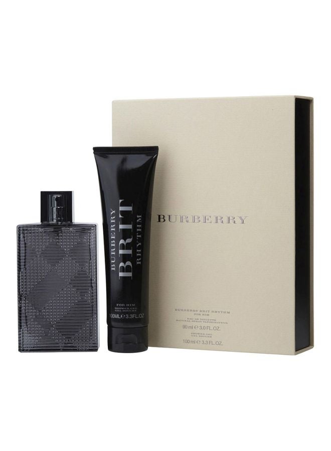 BURBERRY Brit Rhythm Gift Set Brit Rhythm EDT 1x90, Shower Gel 1x100ml  - Image 3