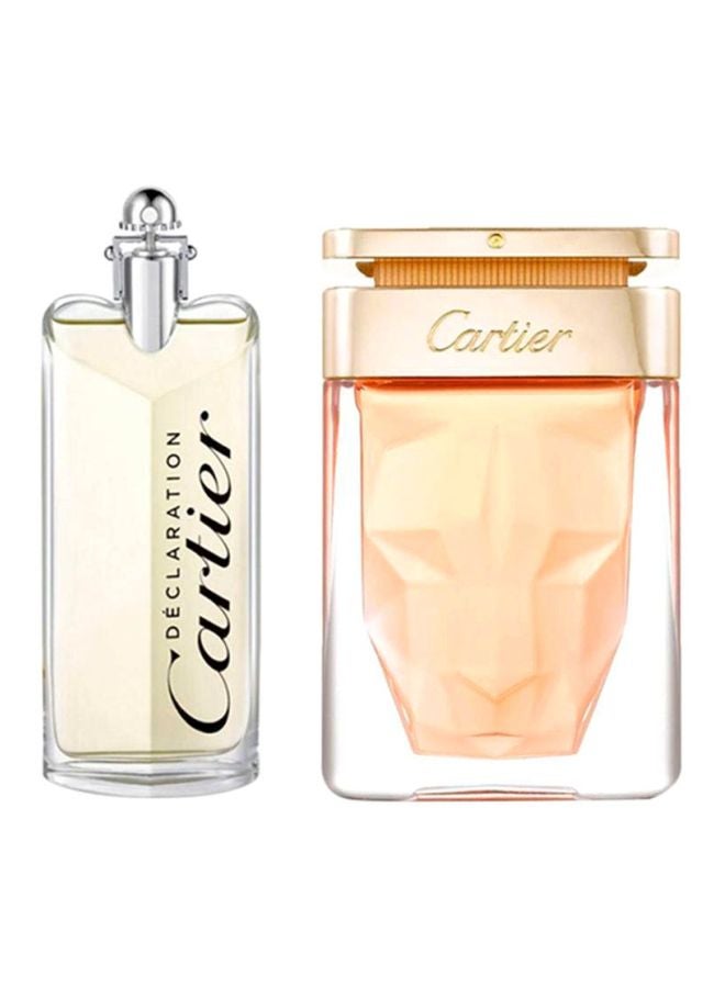 كارتييه طقم هدايا مكون من قطعتين Declaration 100, La Panthere 75ملليلتر - Image 1