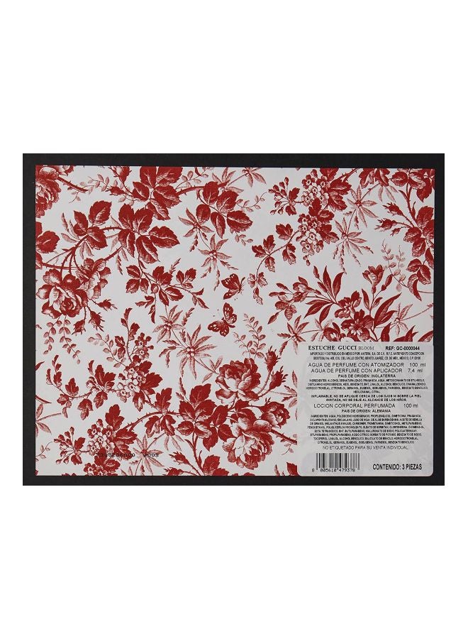 GUCCI 3-Piece Bloom Gift Set EDP Spray 100, Body Lotion 100, Mini Roll-On EDP 7.4ml - Image 4