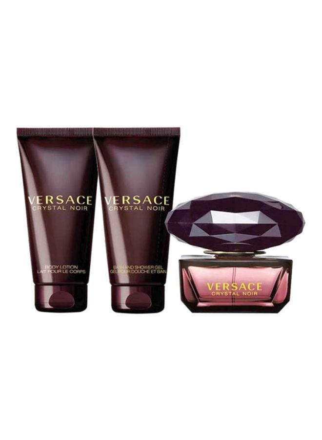 مجموعة هدايا "كريستال نوير" (Crystal Noir EDT 50 ml, Shower Gel 50 ml, Body Lotion 50 ml)