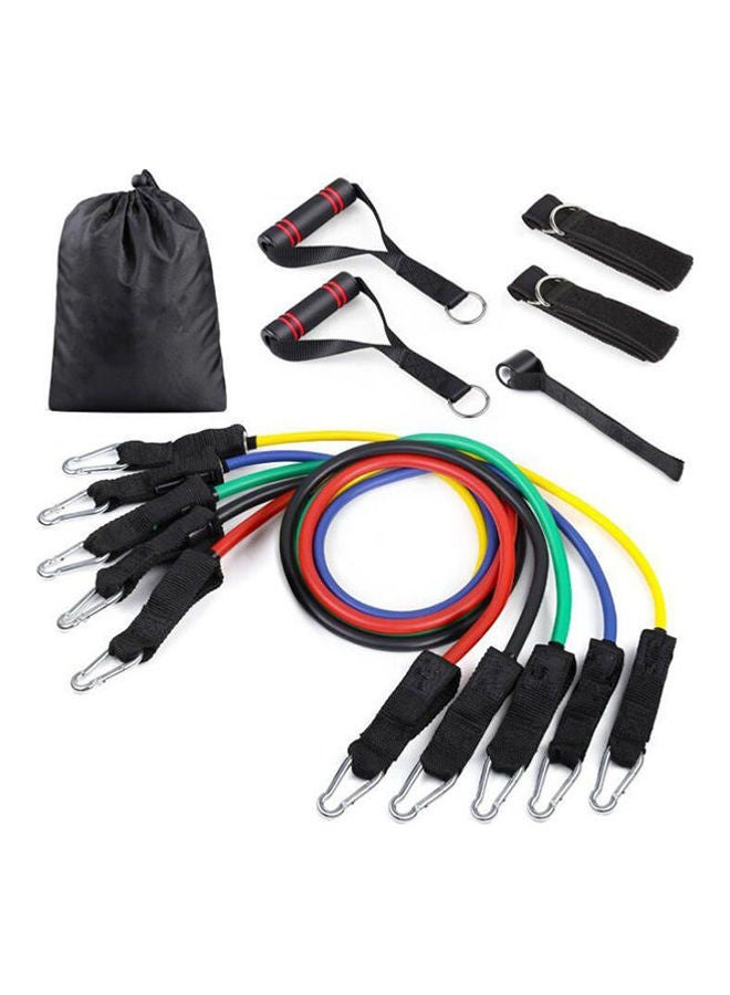 Resistance Band Set Exercise Training Physical Therapy Workouts Set Of 5 19x 16x 11cm - Image 1