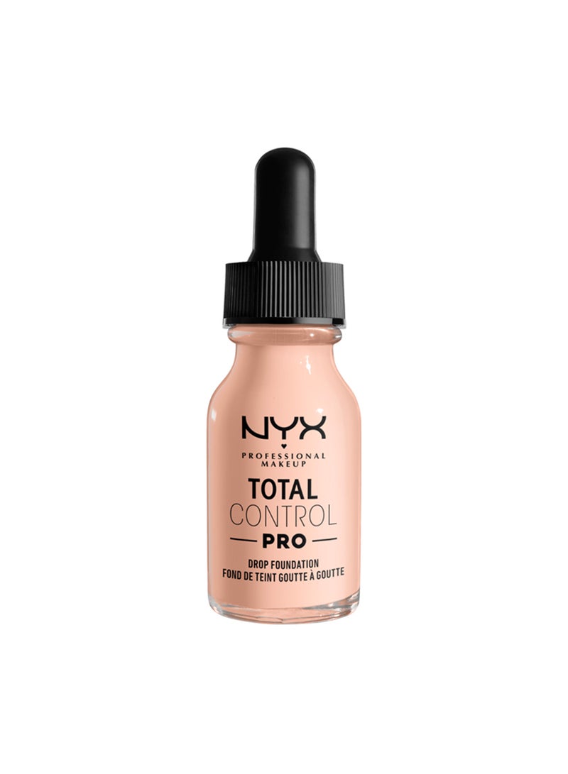 NYX PROFESSIONAL MAKEUP - Total Control Pro Drop Foundation Light Porcelain 1.3 - Image 1