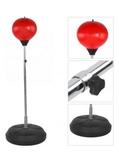 Generic Boxing Punching Ball Adjustable Vertical Speed Tumbler Target Relaxing Fighting Sandbag With Gloves  - Image 2