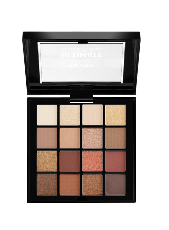 NYX PROFESSIONAL MAKEUP - Ultimate Multi-Finish Eye Shadow Palette 03 Warm Neutrals - Image 1