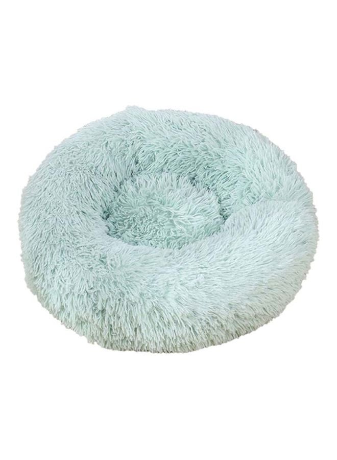 Decdeal Plush Round Pet Bed Green 35x20x14cm
