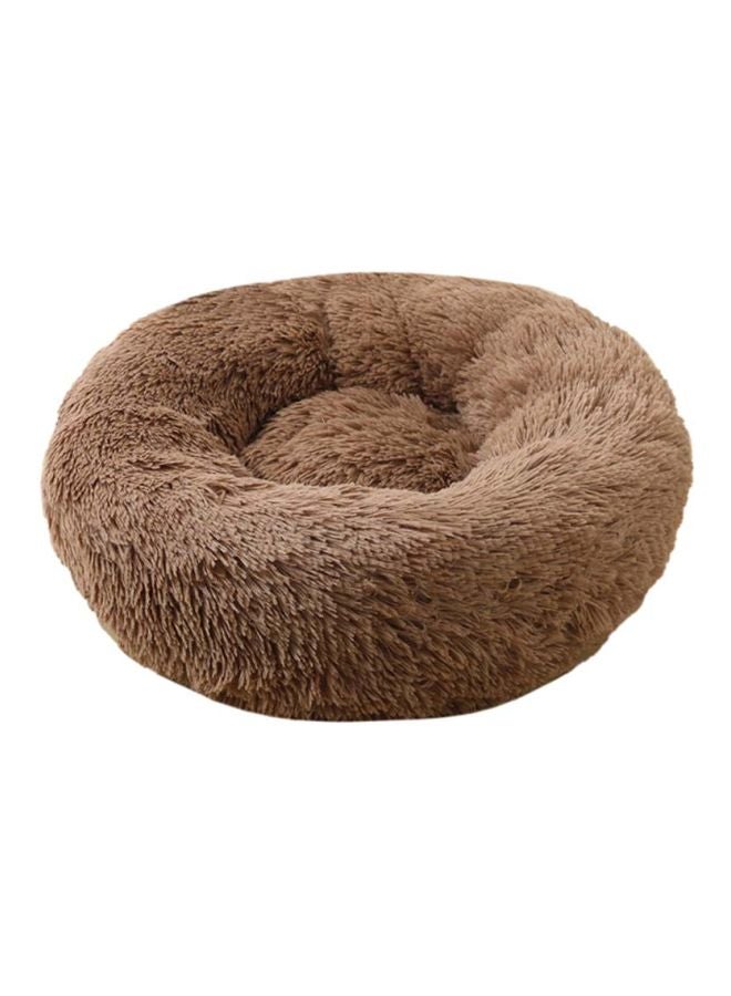 Donut Style Soft Plush Pet Bed Brown 70x70cm - v1614175699/N38828829A_1