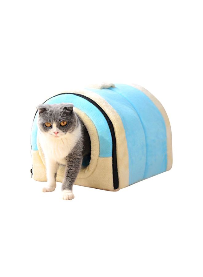 Sharpdo Pet Cloth Nest Blue/Beige/Black 33x30x28cm - Image 2