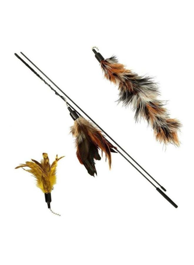 Beauenty Interactive Cat Teaser With Feather Toy Multicolour - Image 2