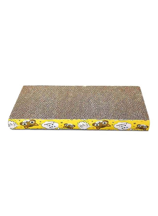 شاربدو لعبة لوح الخدش للقطط بني/ أصفر/ أبيض 43x22.5x3.3سم - Image 1