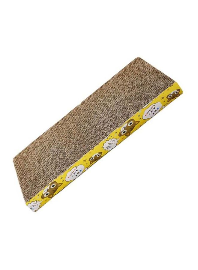 شاربدو لعبة لوح الخدش للقطط بني/ أصفر/ أبيض 43x22.5x3.3سم - Image 2