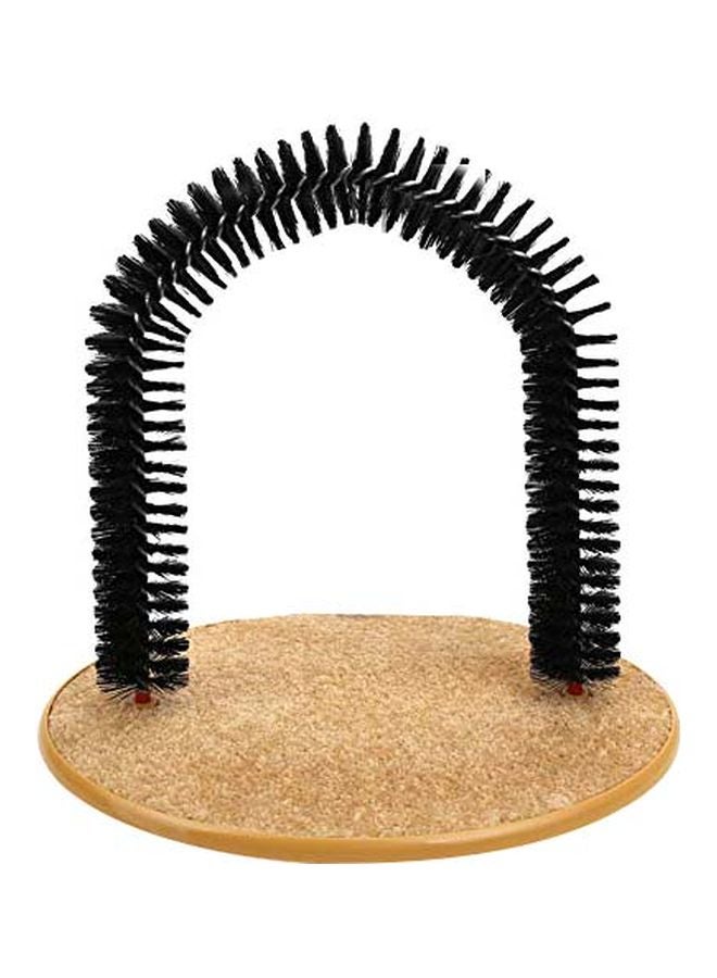 بيوينتي لعبة قطط للتدليك والتمشيط الذاتي على شكل قوس من بورفكت بني/أسود 36x28x36سم - Image 1