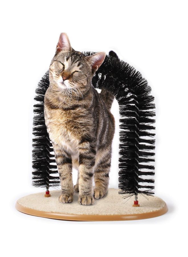 بيوينتي لعبة قطط للتدليك والتمشيط الذاتي على شكل قوس من بورفكت بني/أسود 36x28x36سم - Image 4