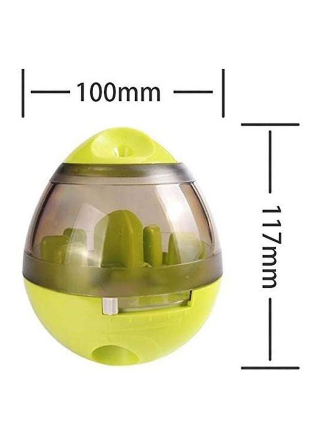 بيوينتي لعبة مغذية بتصميم كرة تقوم بتوزيع قدر ضئيل من الطعام شفاف / أخضر 11.7x10سم - Image 2