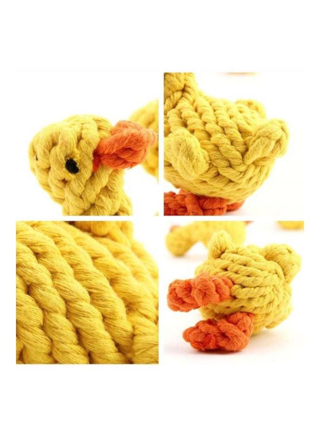 Beauenty Cotton Duck Shaped Teaser Toy Yellow/Orange - Image 4