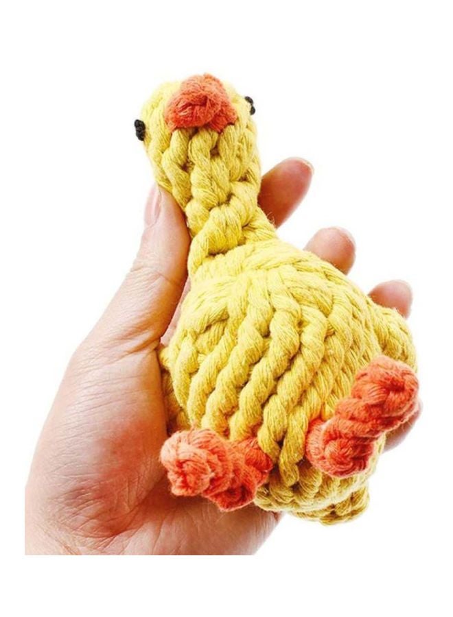 Beauenty Cotton Duck Shaped Teaser Toy Yellow/Orange - Image 3