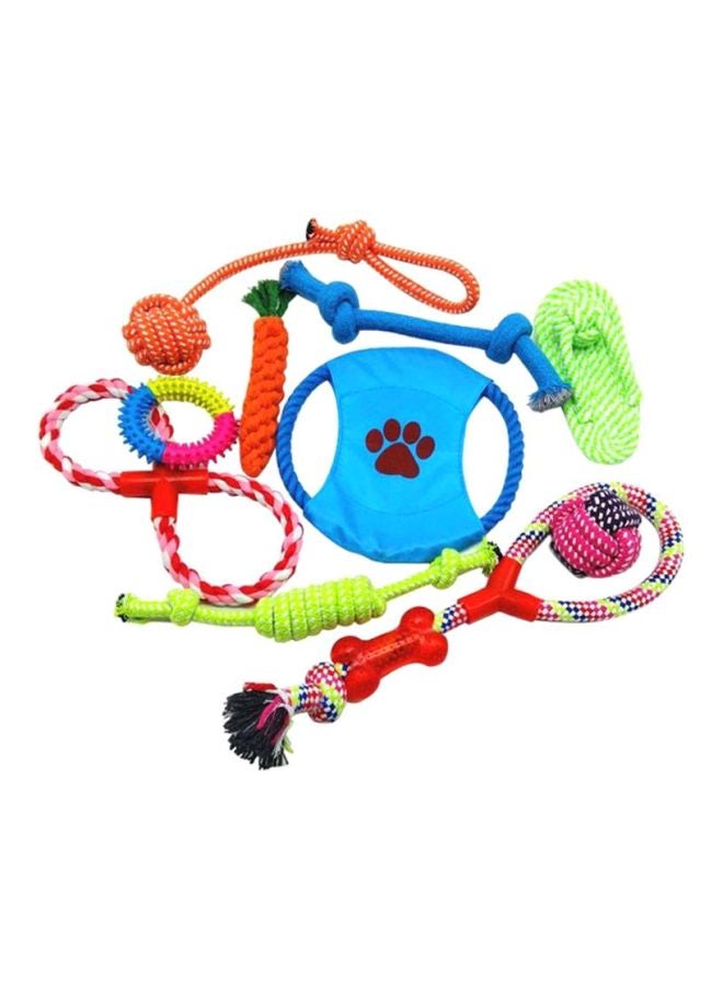 بيوينتي مجموعة ألعاب للجراء الأليفة من 10 قطع أزرق/أحمر/أخضر - Image 1