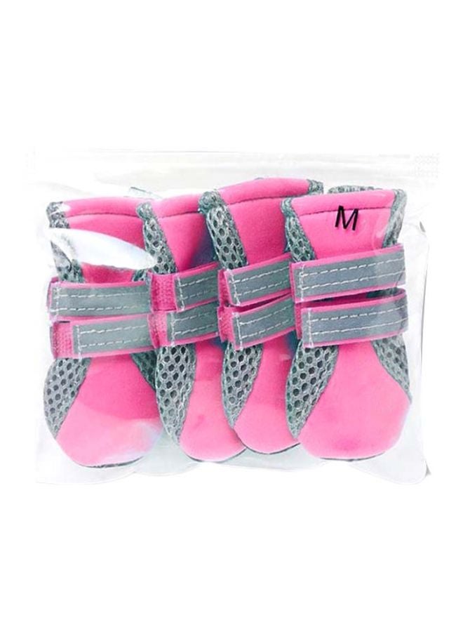 بيوينتي أحذية حيوانات أليفة للكلب وردي/رمادي - Image 1