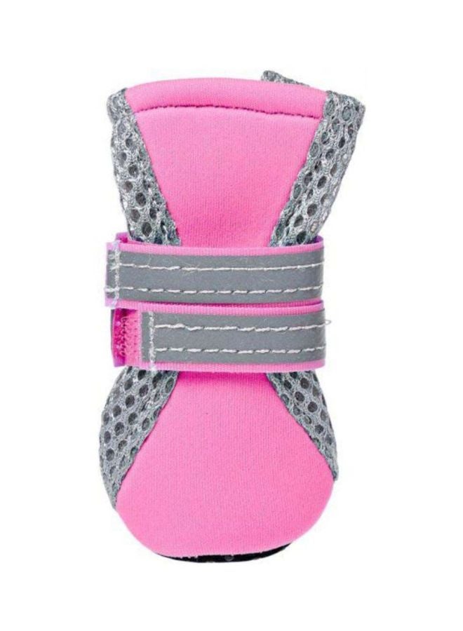 بيوينتي أحذية حيوانات أليفة للكلب وردي/رمادي - Image 2