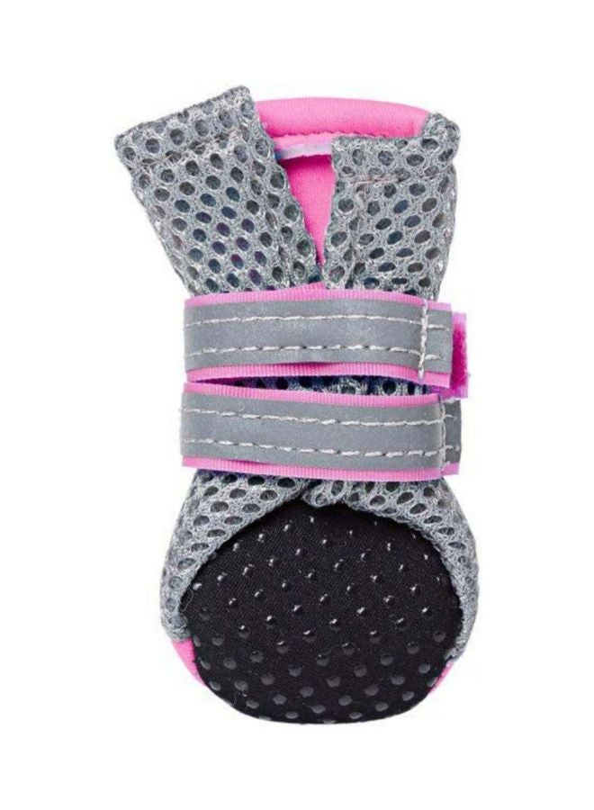 بيوينتي أحذية حيوانات أليفة للكلب وردي/رمادي - Image 3