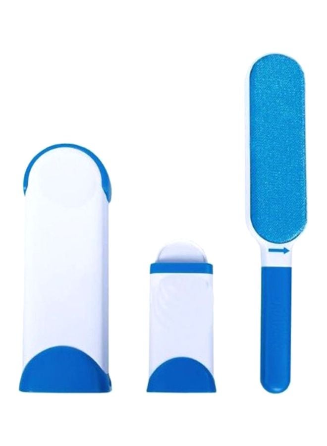 بيوينتي أداة لاقطة للشعر بوجهين أبيض/أزرق Brush (12.2x0.83x2.2), Holder (8.43x1.89x3), Scalp (5.75x1.14x2.4)بوصة  - Image 1