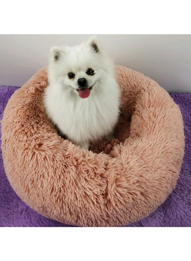 Soft Plush Round Bed Beige 30 x 20 x 10cm - v1614176120/N33958567A_2