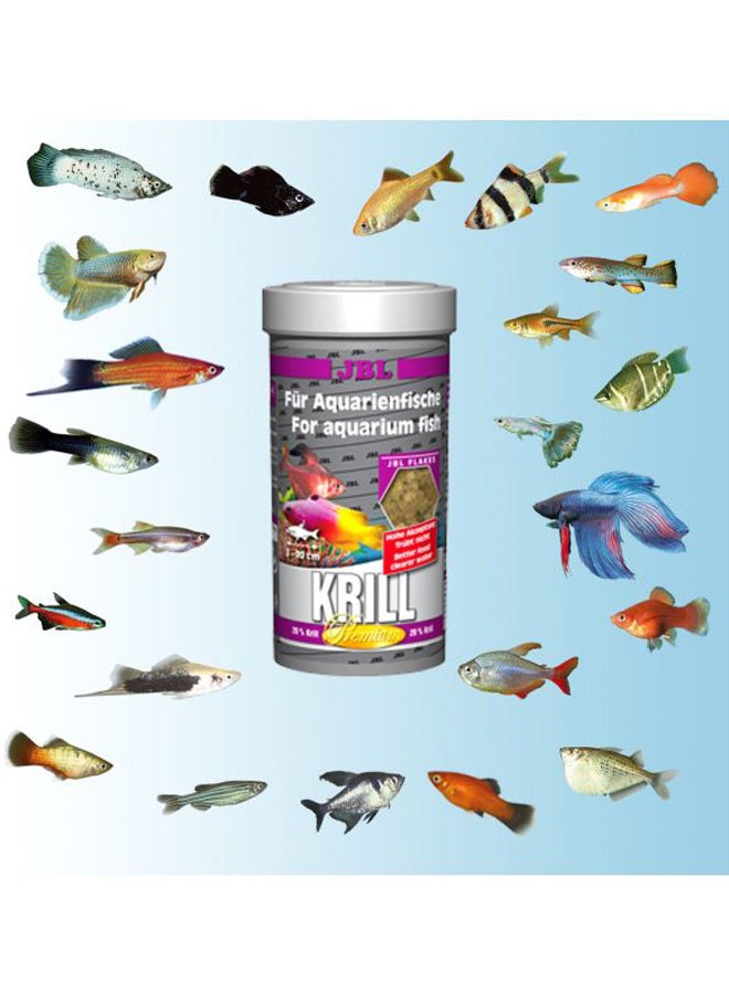 JBL - Premium Krill Flakes Food For Freshwater And Marine Aquarium Fish 250ml - Image 1