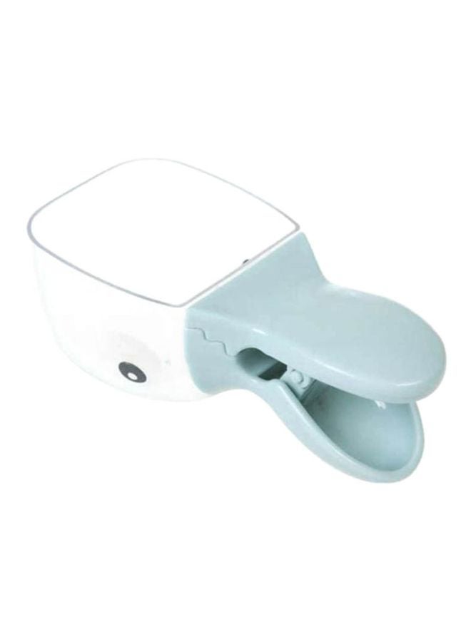 Beauenty Pet Feeding Spoon Bowl Light Blue/Clear 14x7x5.5cm - Image 1