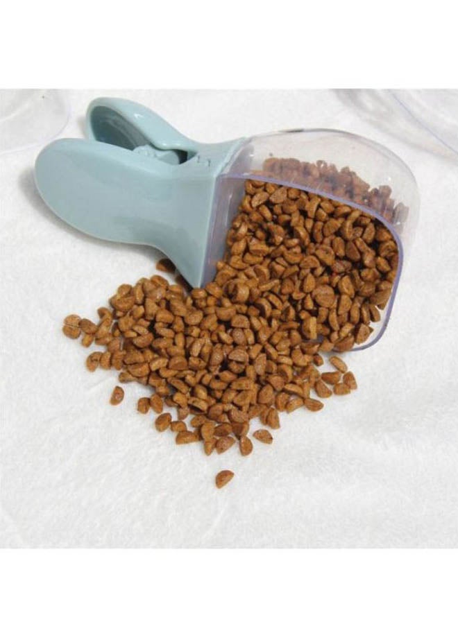 Beauenty Pet Feeding Spoon Bowl Light Blue/Clear 14x7x5.5cm - Image 3