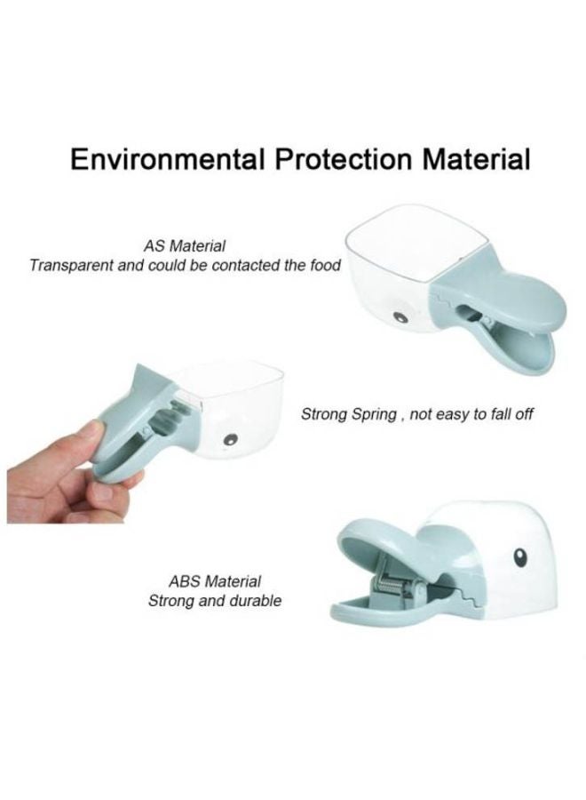 Beauenty Pet Feeding Spoon Bowl Light Blue/Clear 14x7x5.5cm - Image 4