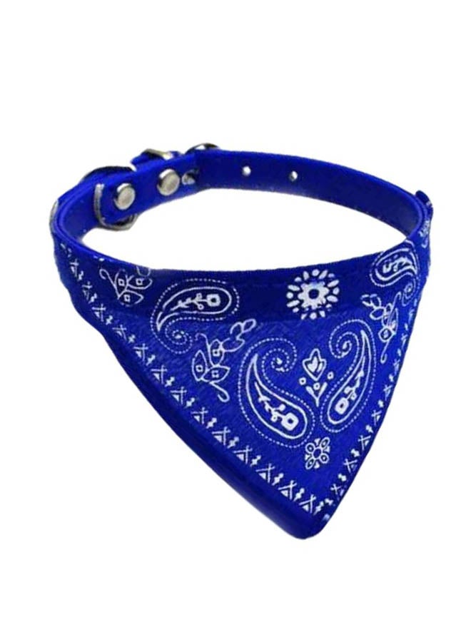 Cool Baby - Polyurethane Adjustable Pet Collar Blue/White - Image 1