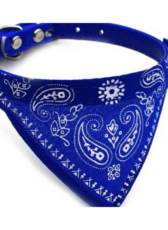 Cool Baby - Polyurethane Adjustable Pet Collar Blue/White - Image 1