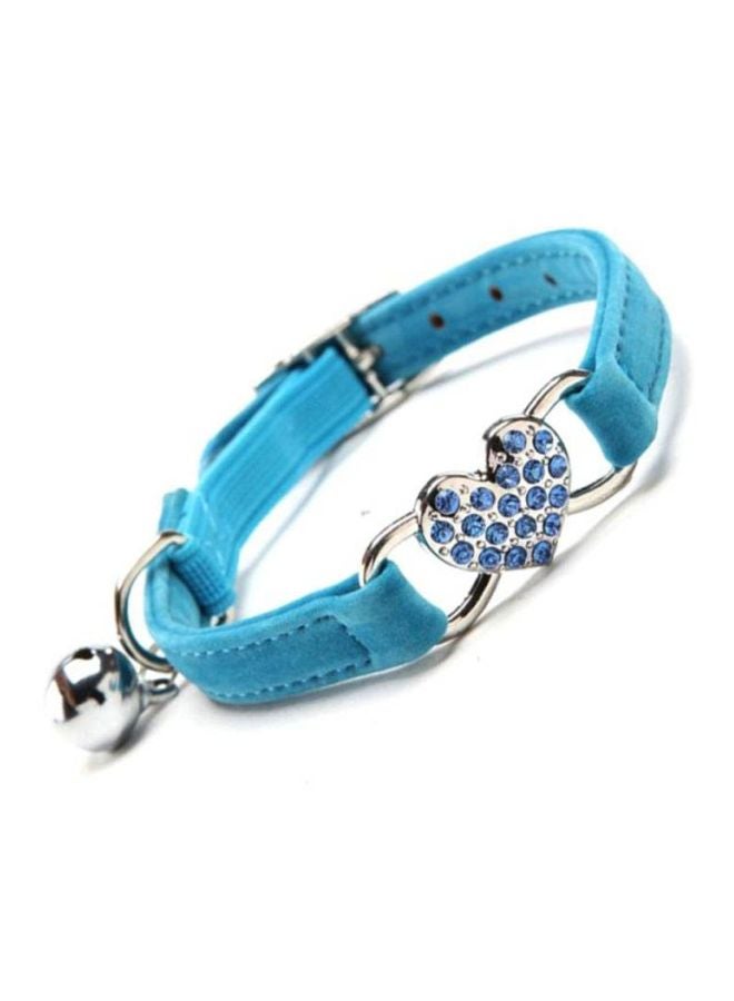 Cool Baby Rhinestone Studded Collar Necklace Sky Blue/Silver 30x1centimeter  - Image 2