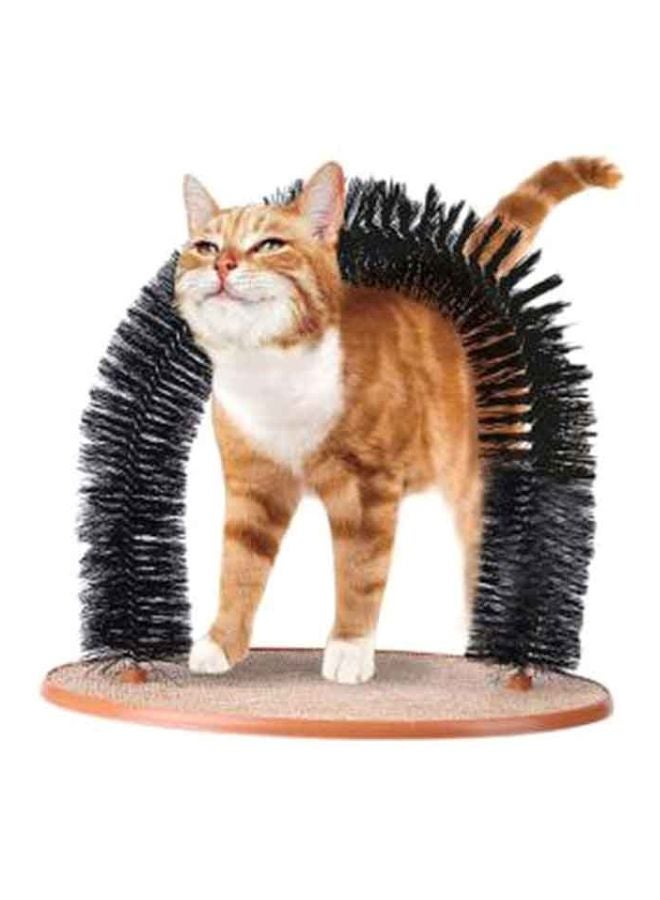 Beauenty Cat Self Grooming And Massaging Arch Beige/Black 14.9x13.7x11.8inch - Image 2