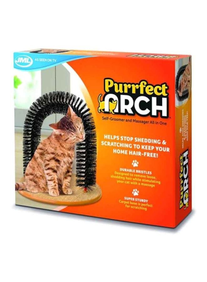 Beauenty Cat Self Grooming And Massaging Arch Beige/Black 14.9x13.7x11.8inch - Image 3