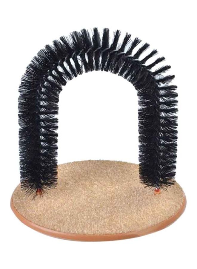 بيوينتي قوس بشعيرات لتنظيف القطط وتدليكها ذاتياً بيج / أسود - Image 1