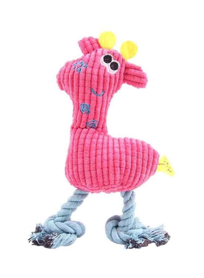 Beauenty Plush Corn Grain Deer Vocal Dog Toy Pink/Yellow/Blue