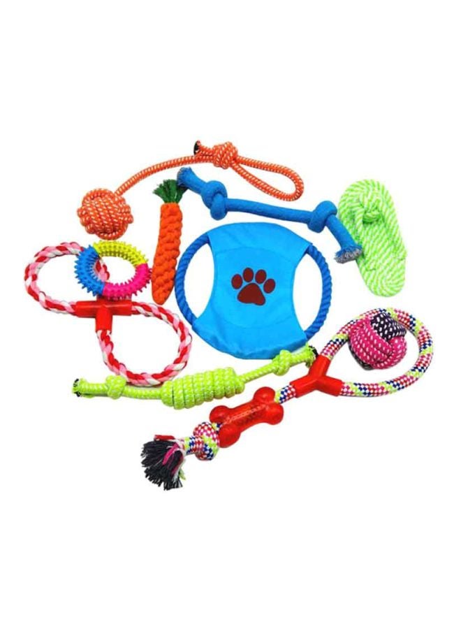 10-Piece Pet Puppy Toy Set Red/Blue/Green - v1614176378/N26107182A_1