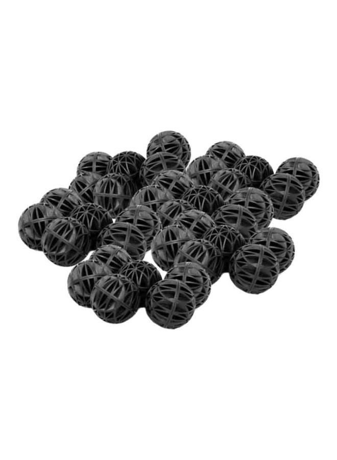 بيوينتي مجموعة كرات حيوية لحوض السمك من 100 قطعة أسود - Image 1