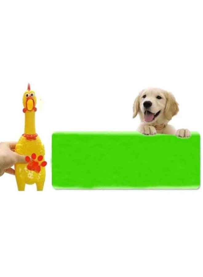 Beauenty Screaming Rubber Chicken Pet Yellow/Red/Black 17x5cm - Image 4