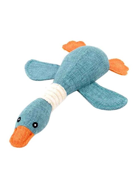 Wild Goose Sounding Dog Toy Blue/White/Orange 32x15x5cm