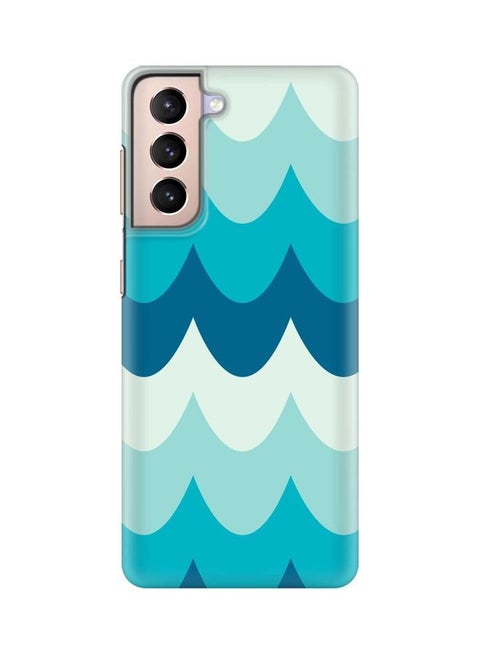 Wavy Waves Case Cover For Samsung Galaxy S21 Plus 5G Blue