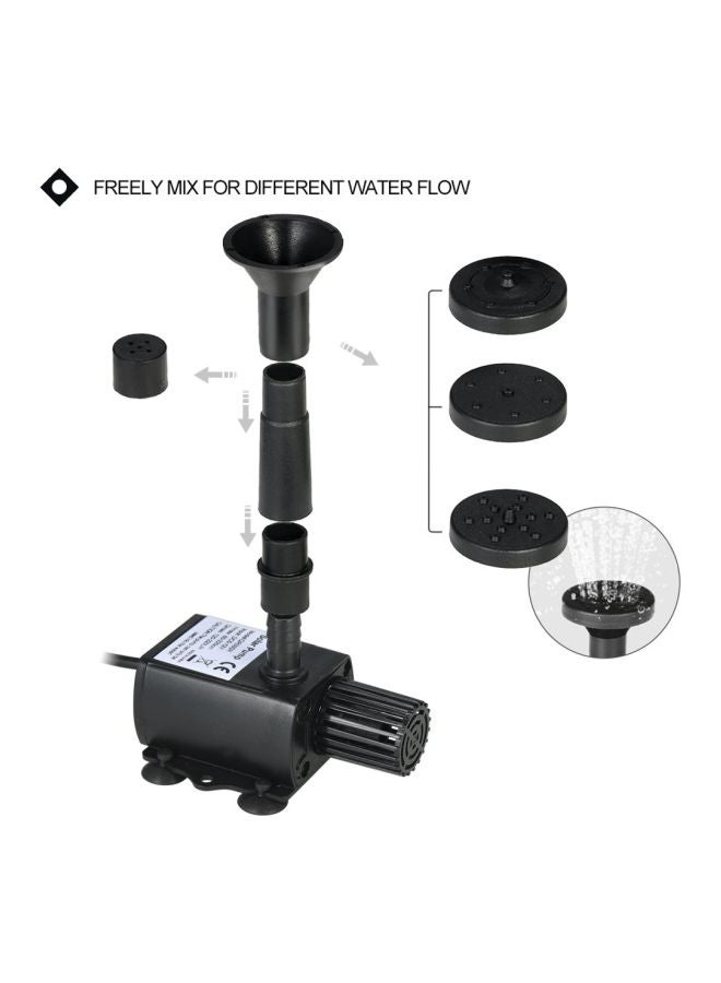 Decdeal Solar Power Fountain Submersible Brushless Water Pump Kit Black 20x20x5cm - Image 4