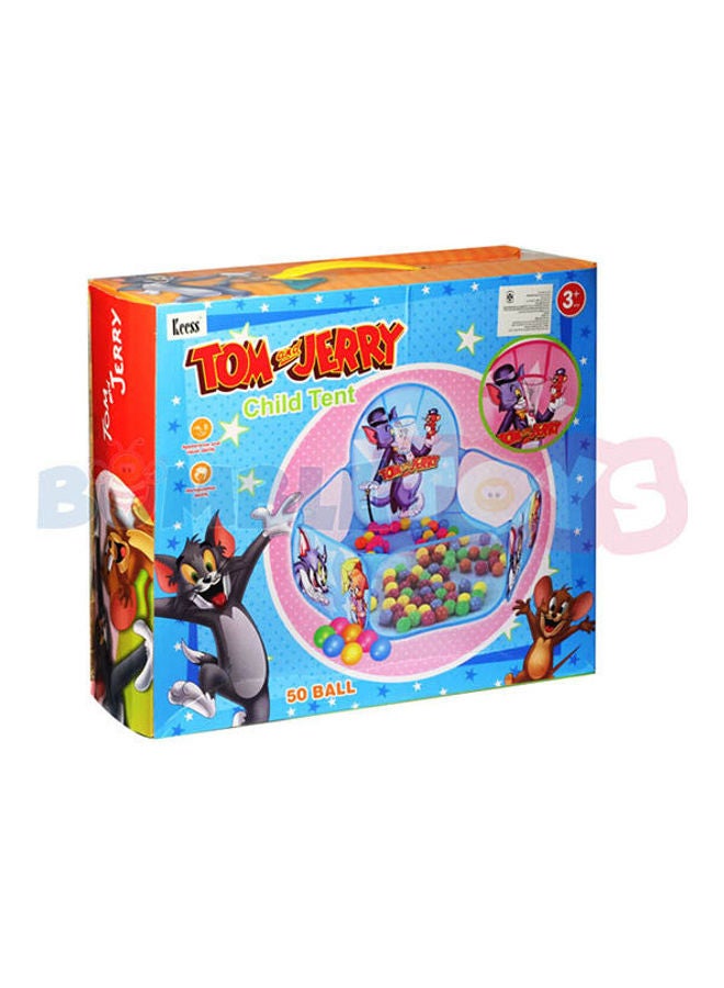 Tom And Jerry Ball Tent With 50 Balls For Kids 