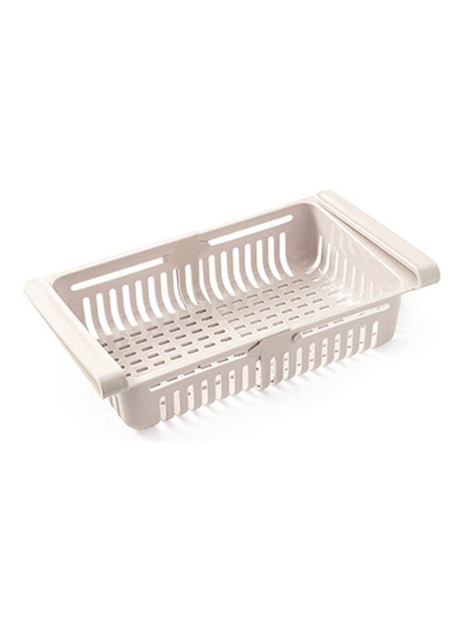 Retractable Fridge Organizer Beige 20x8x16cm - Image 2