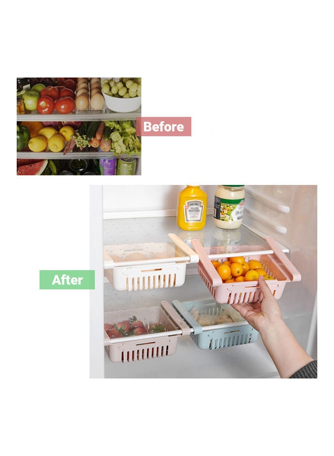 Retractable Fridge Organizer Beige 20x8x16cm - Image 4