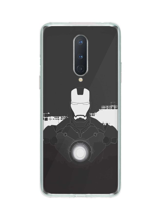 Stylizedd - Iron Man Beam Classic Case Cover For Oneplus 8 Grey - Image 1