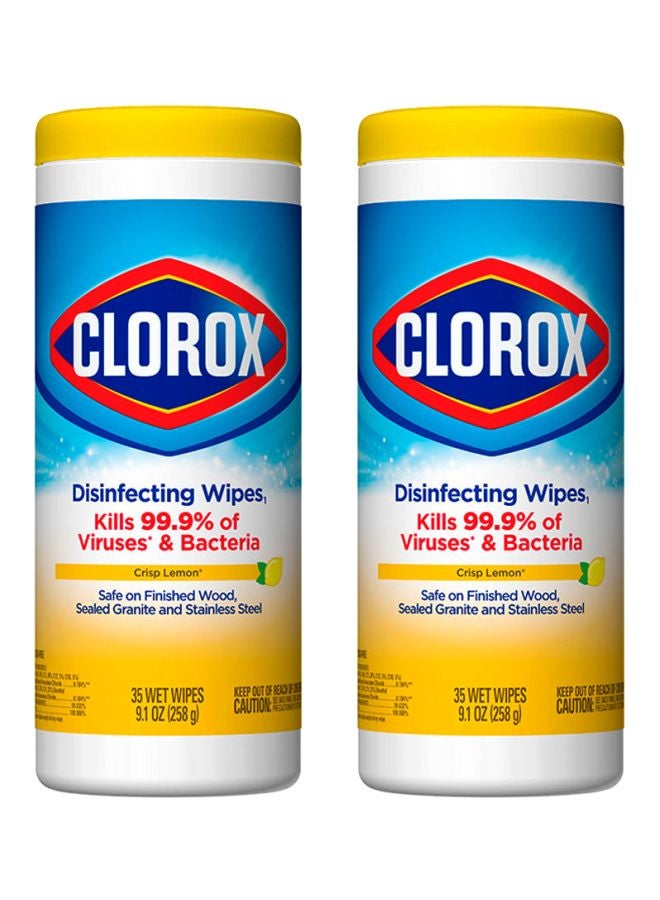 Clorox Citrus Blend Disinfecting Cleaning Wipes - 2 Packs x 35 Wipes, 70 Counts 516grams  - Image 1