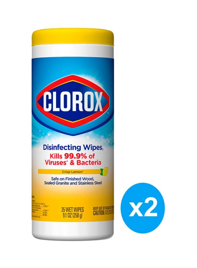 Clorox Citrus Blend Disinfecting Cleaning Wipes - 2 Packs x 35 Wipes, 70 Counts 516grams  - Image 2